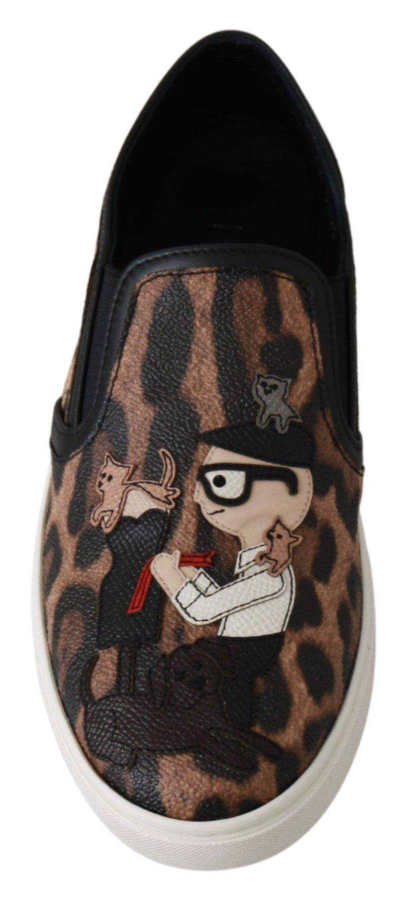 New Dolce & Gabbana Leather Leopard #dgfamily Loafers Shoes