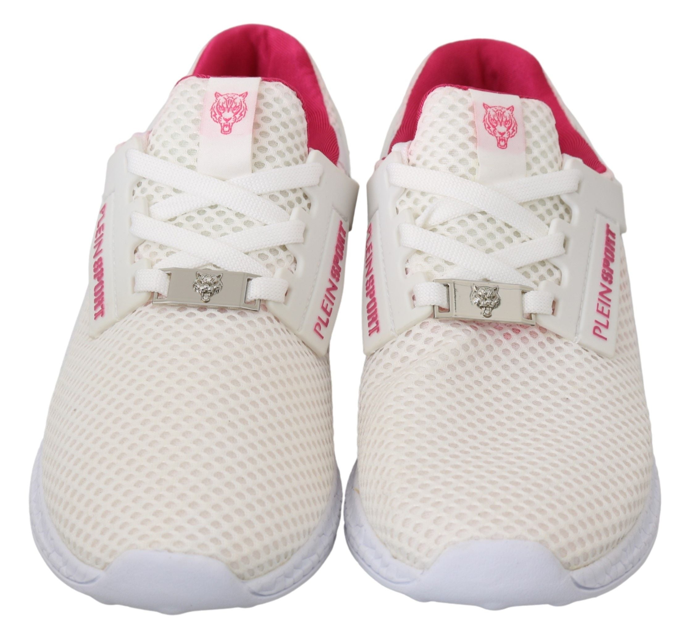 New Philipp Plein White Pink Becky Sneakers Shoes