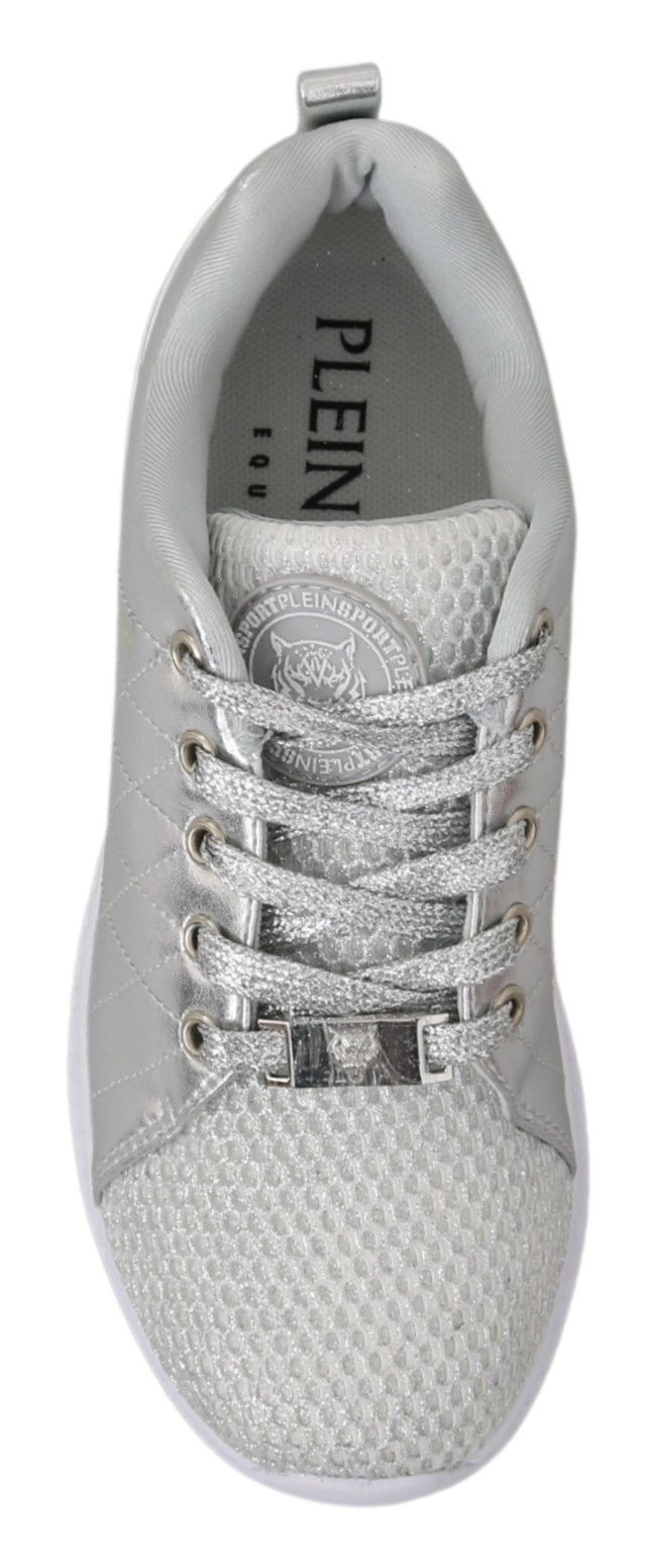 New Philipp Plein Gisella Silver Sneakers Shoes