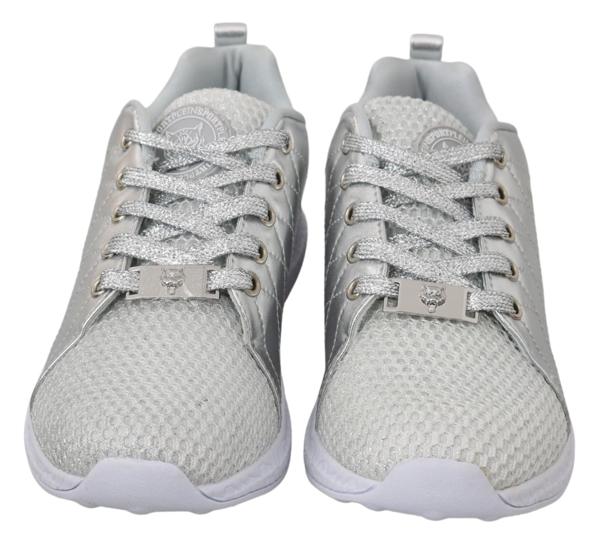 New Philipp Plein Gisella Silver Sneakers Shoes