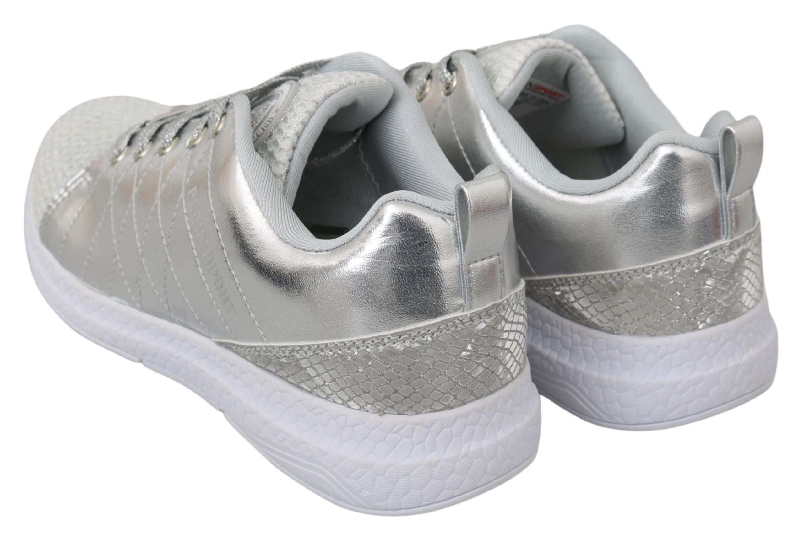 New Philipp Plein Gisella Silver Sneakers Shoes