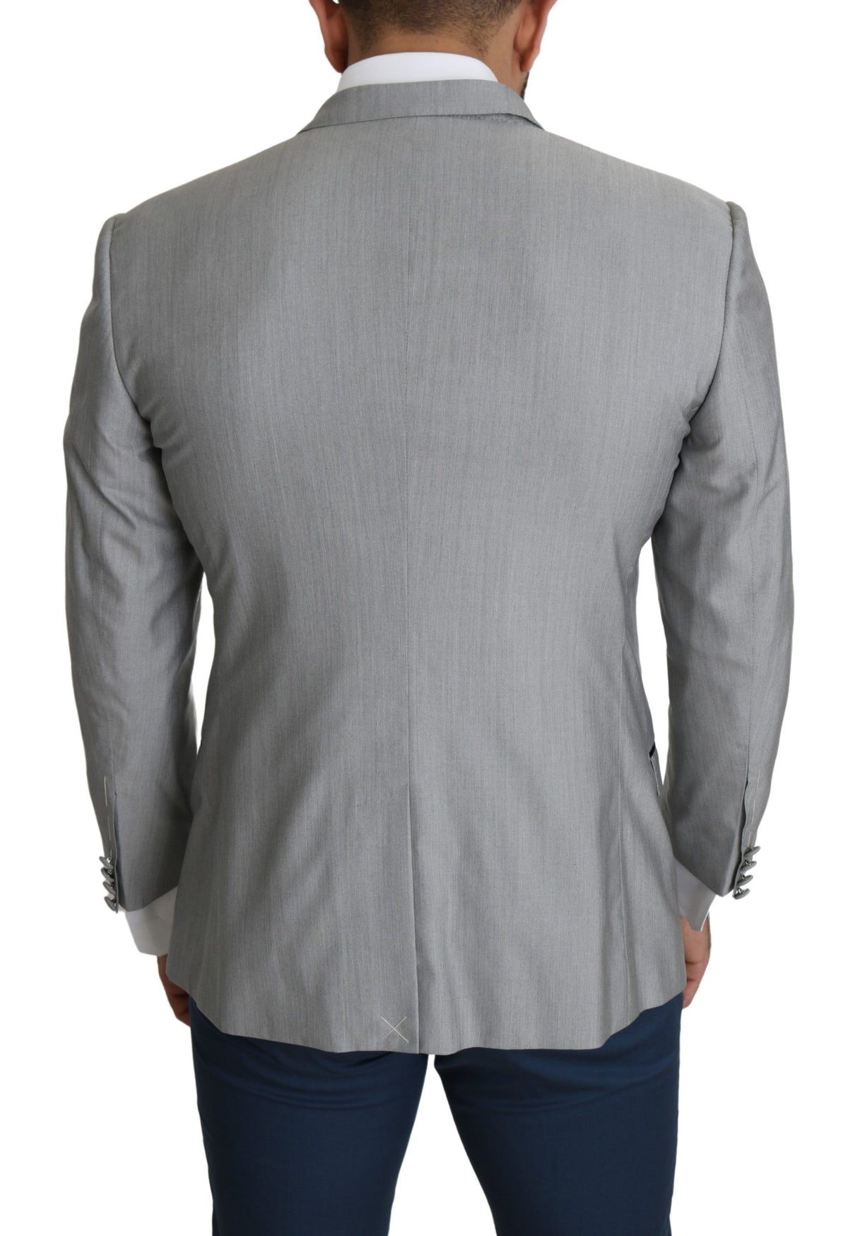 New Dolce & Gabbana Light Gray Single Breasted SARTORIA Blazer