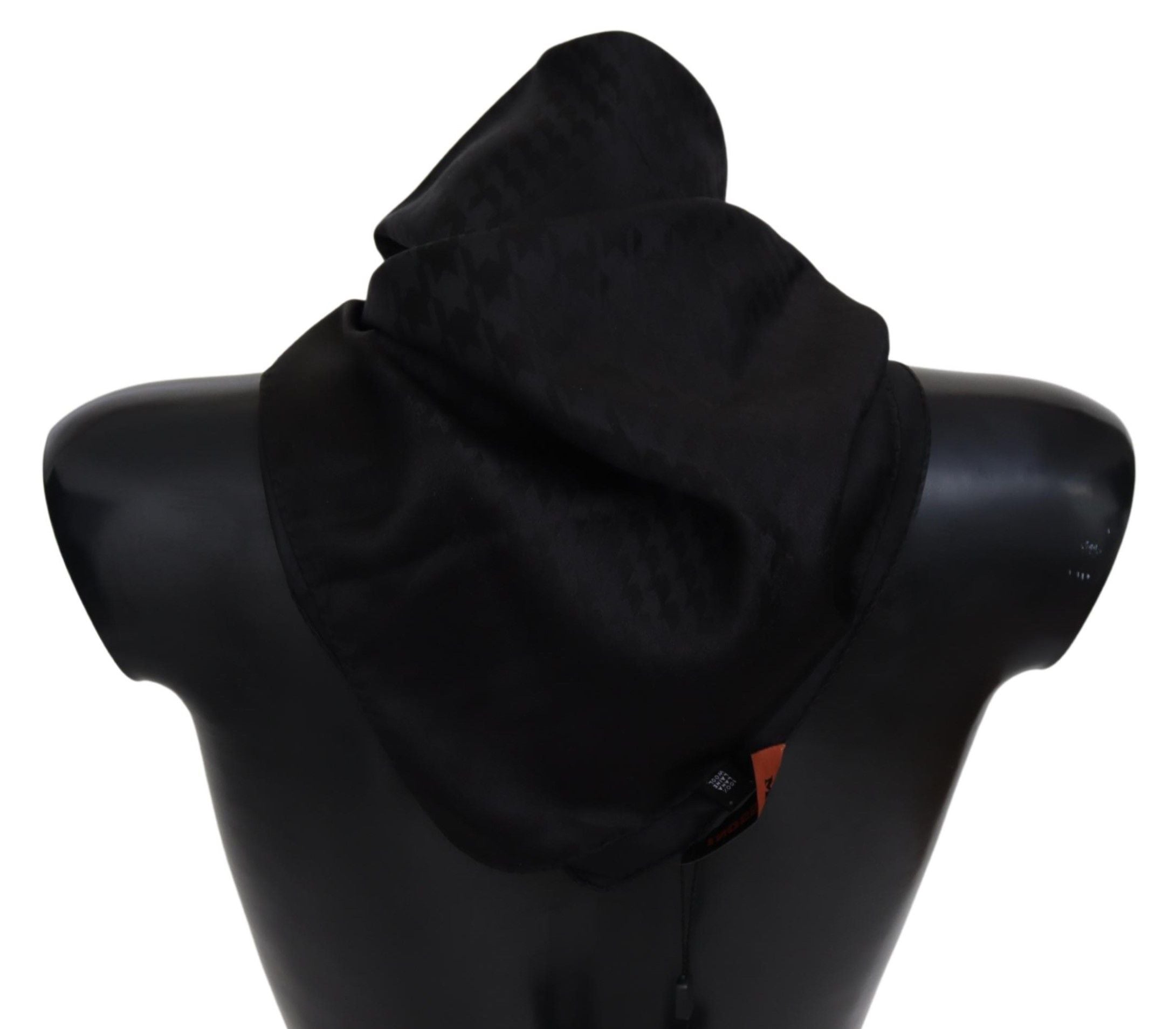 New Missoni Black Wool Knit Unisex Neck Wrap Shawl Scarf
