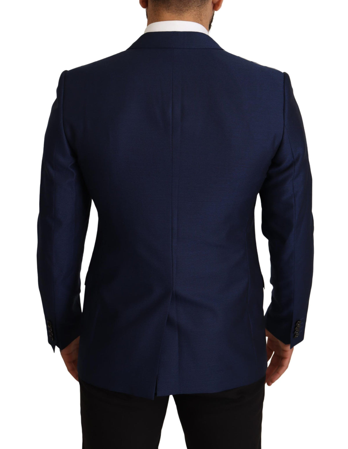 New Dolce & Gabbana Navy Blue Slim Fit Jacket MARTINI Blazer