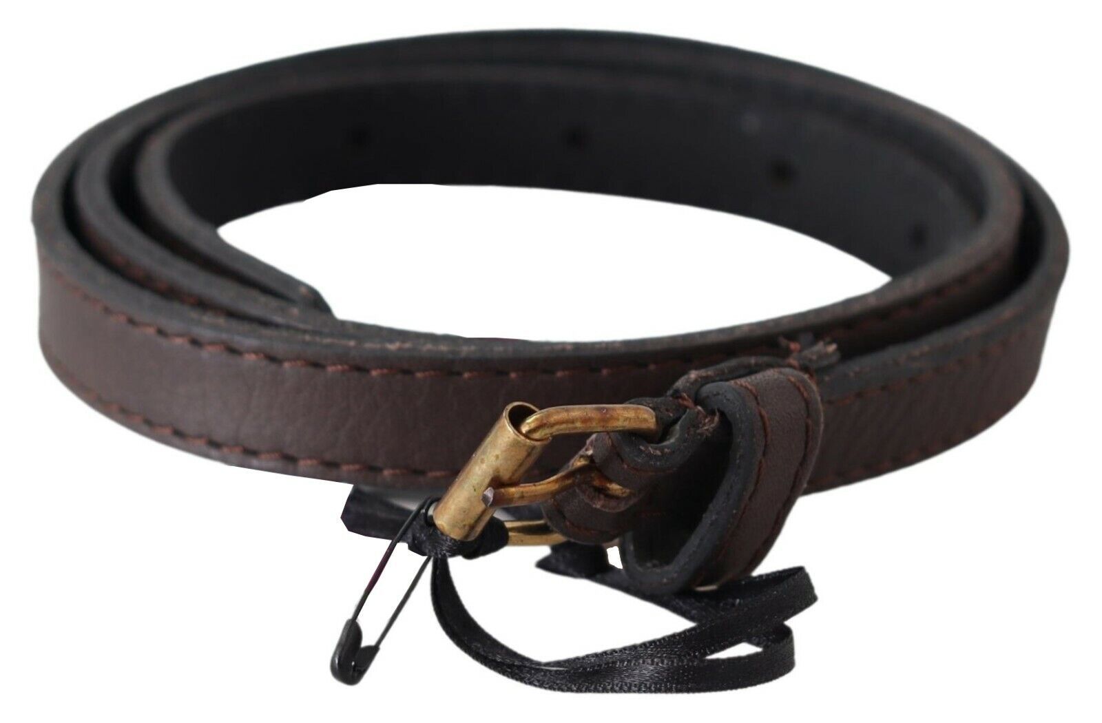 New MILA SCHÖN Brown Genuine Leather Skinny Fashion Dark