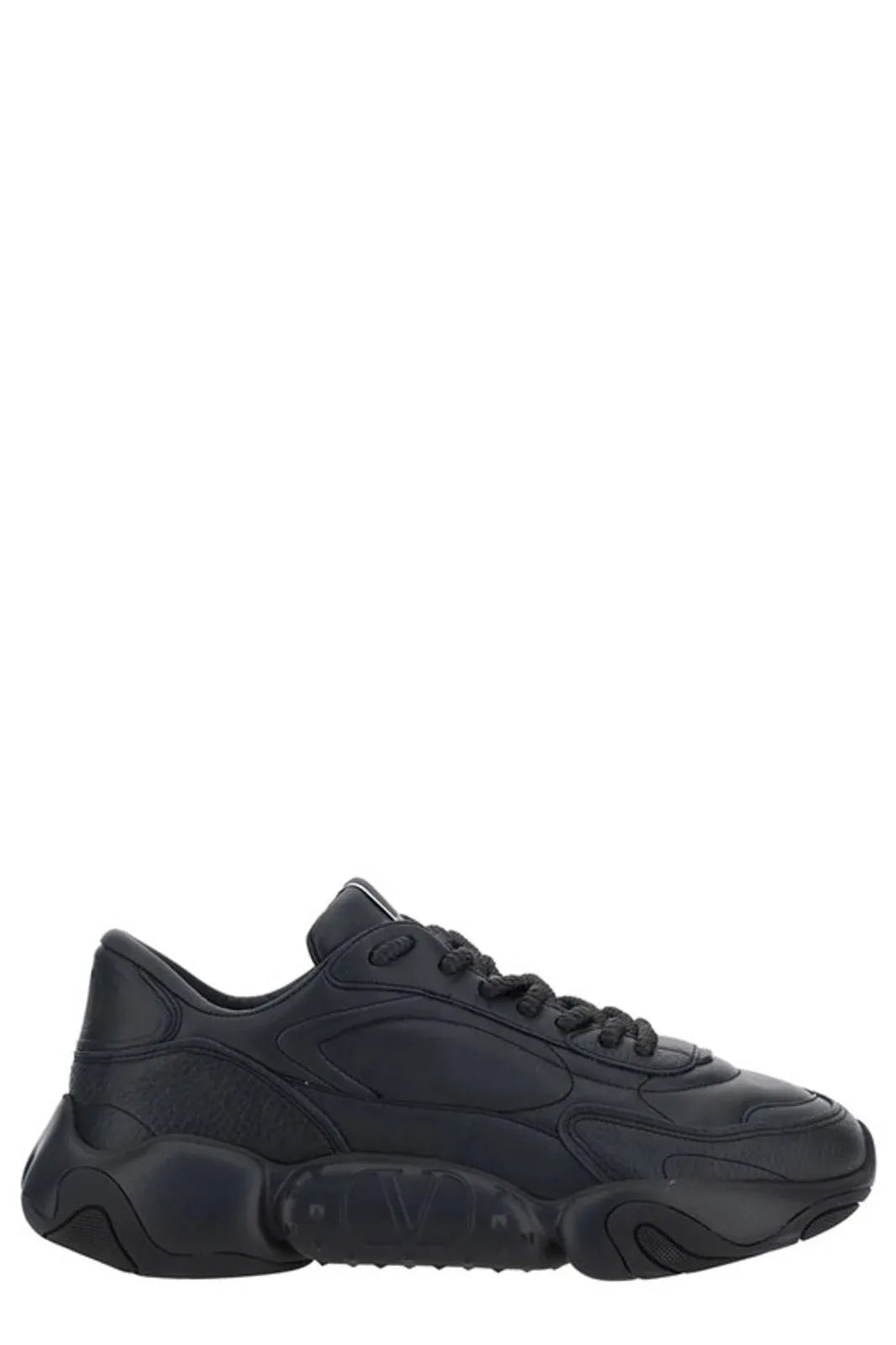 Valentino Garavani Black Calf Leather Garavani Sneakers
