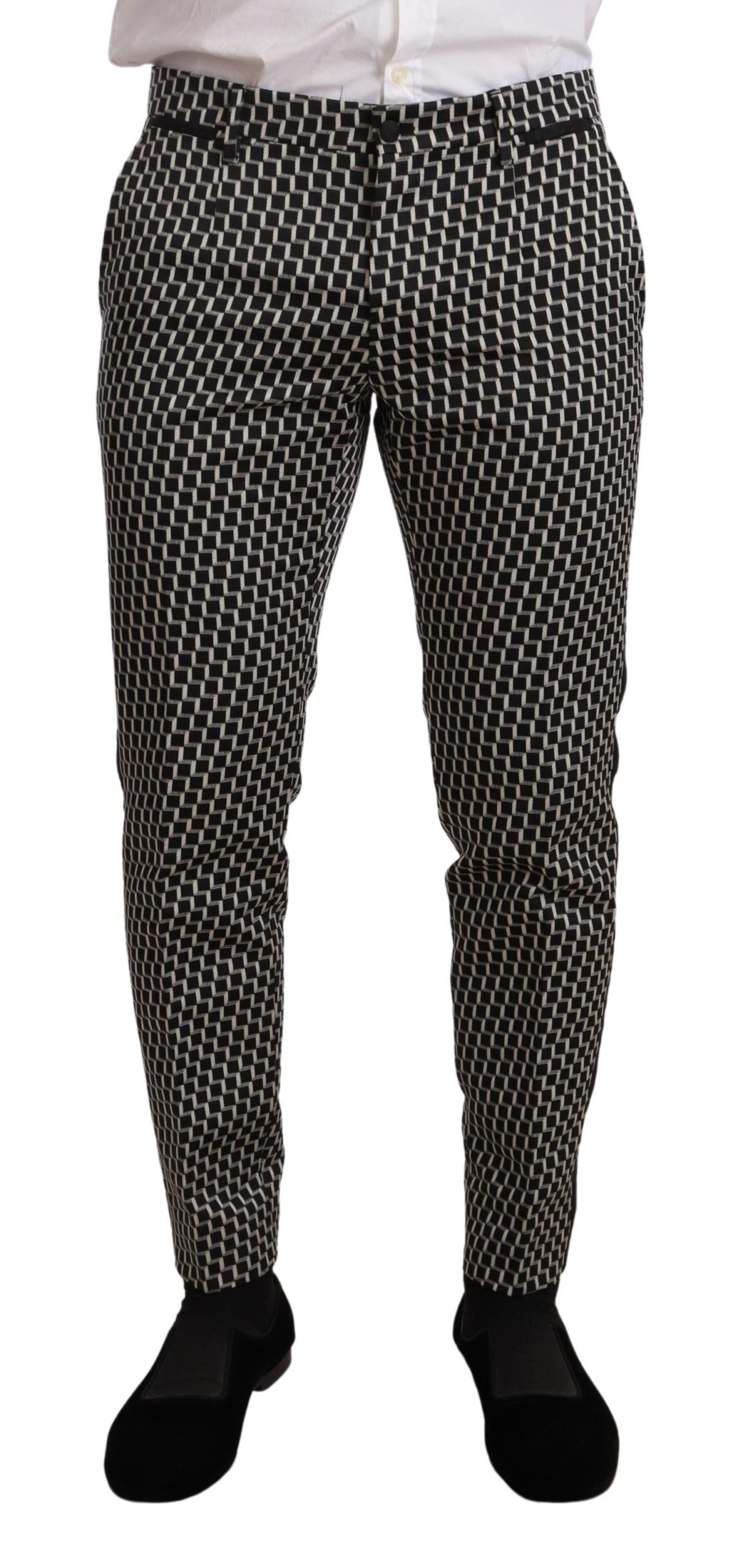 Dolce & Gabbana Dark Gray Check 3 Piece Set MARTINI Suit