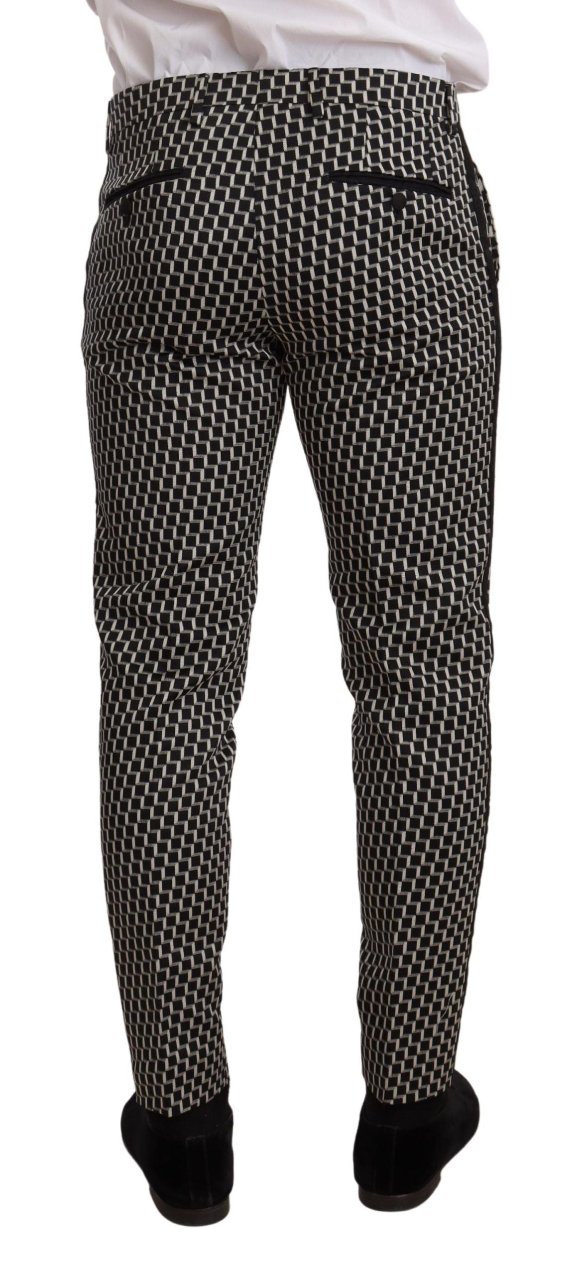 Dolce & Gabbana Dark Gray Check 3 Piece Set MARTINI Suit