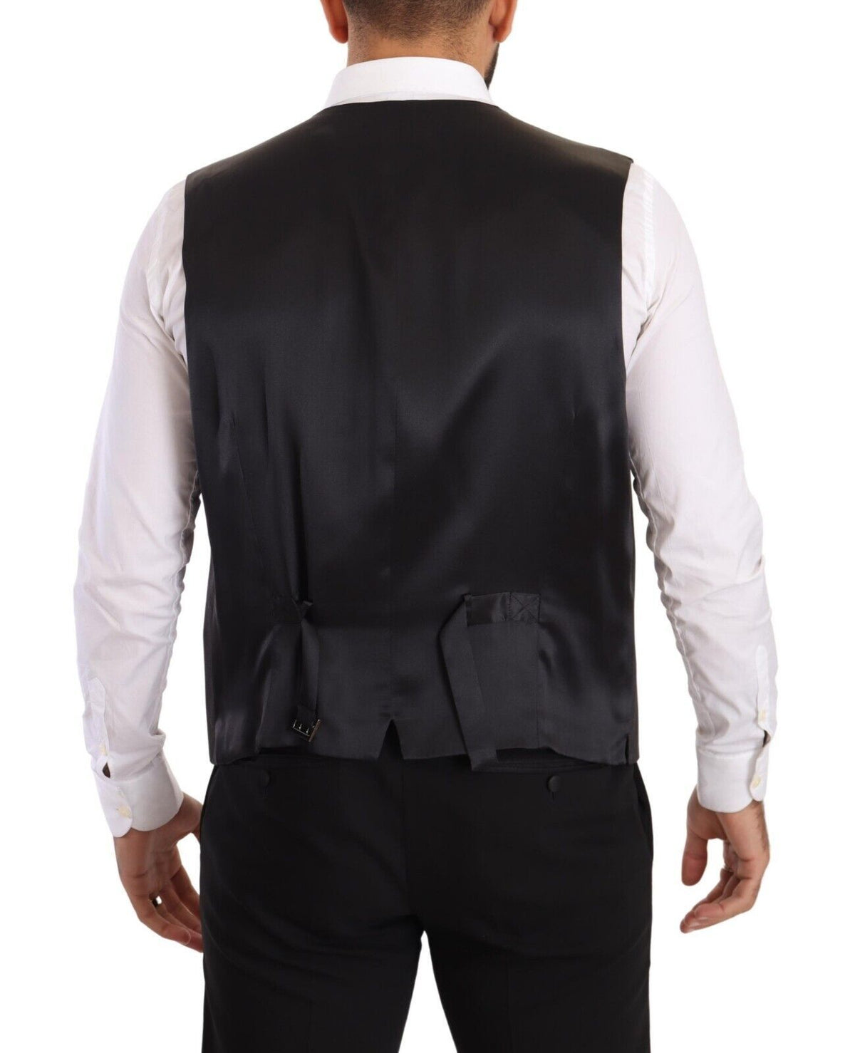 New Dolce & Gabbana Gray Double Breasted 2 Piece SICILIA Blazer