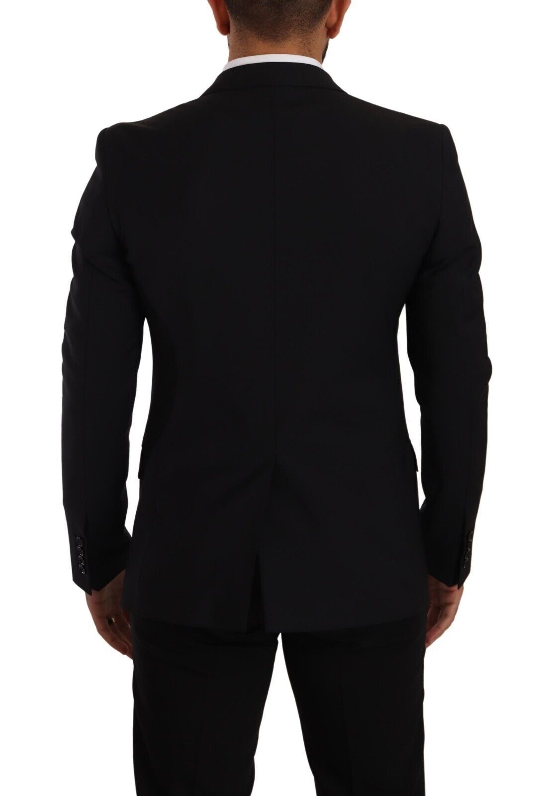 New Dolce & Gabbana Black Slim Fit Vest 2 Button MARTINI Blazer