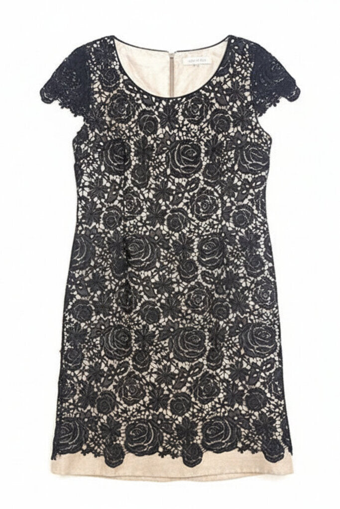 Jacques Vert Black Lace Dress