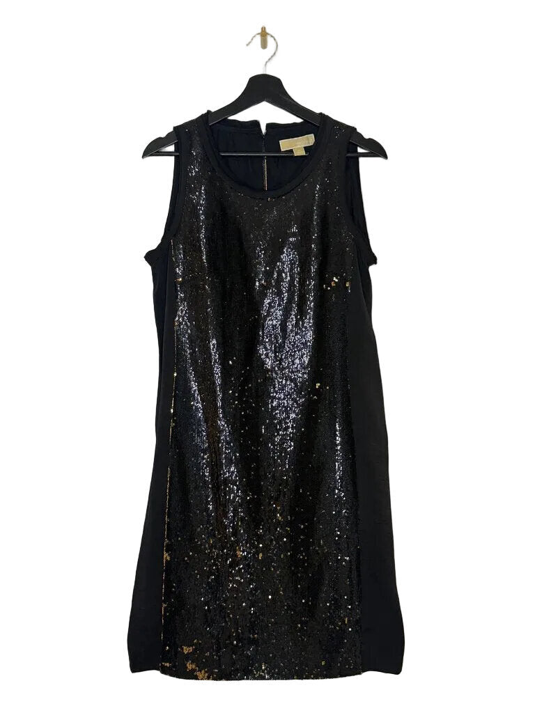 Black Sequin Party Dress