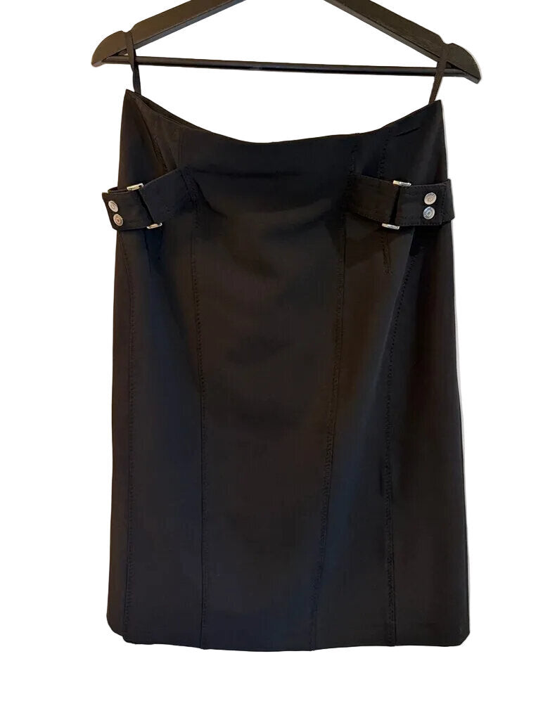Pre-Owned Apanage Black Jacket and Skirt Set Black Women's New