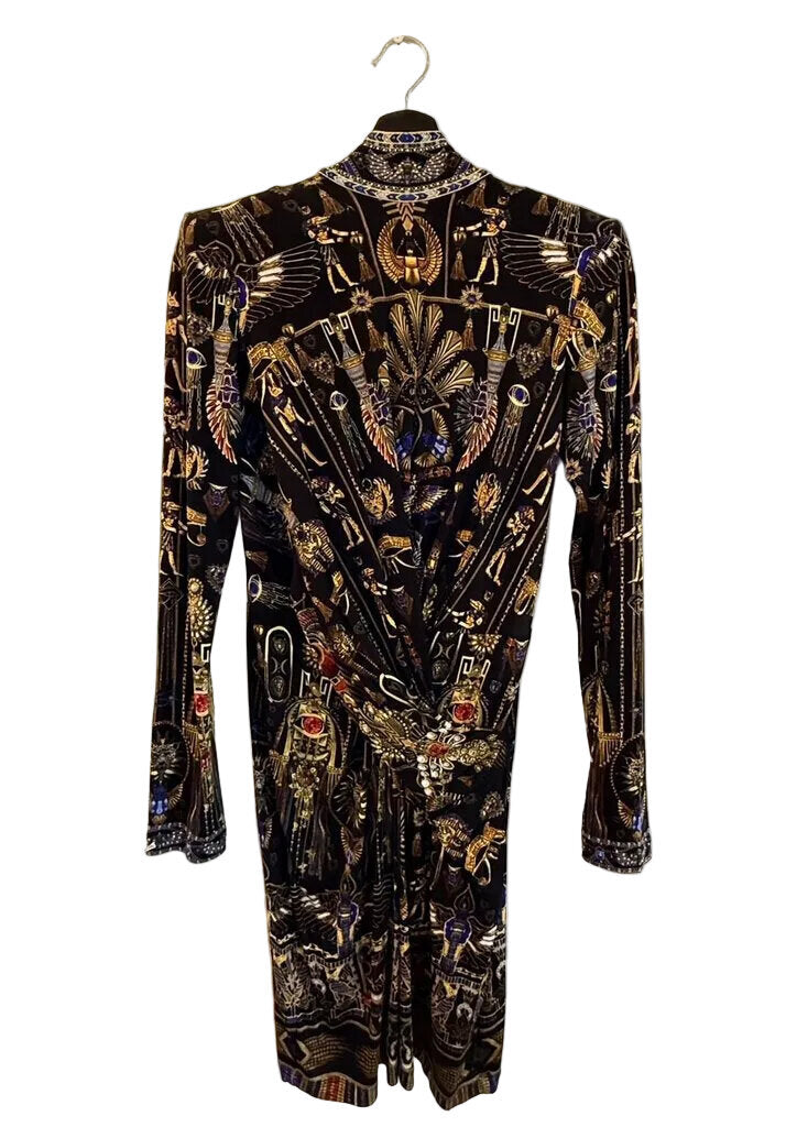 Camilla Printed Long Sleeve Dress Egyptian Style