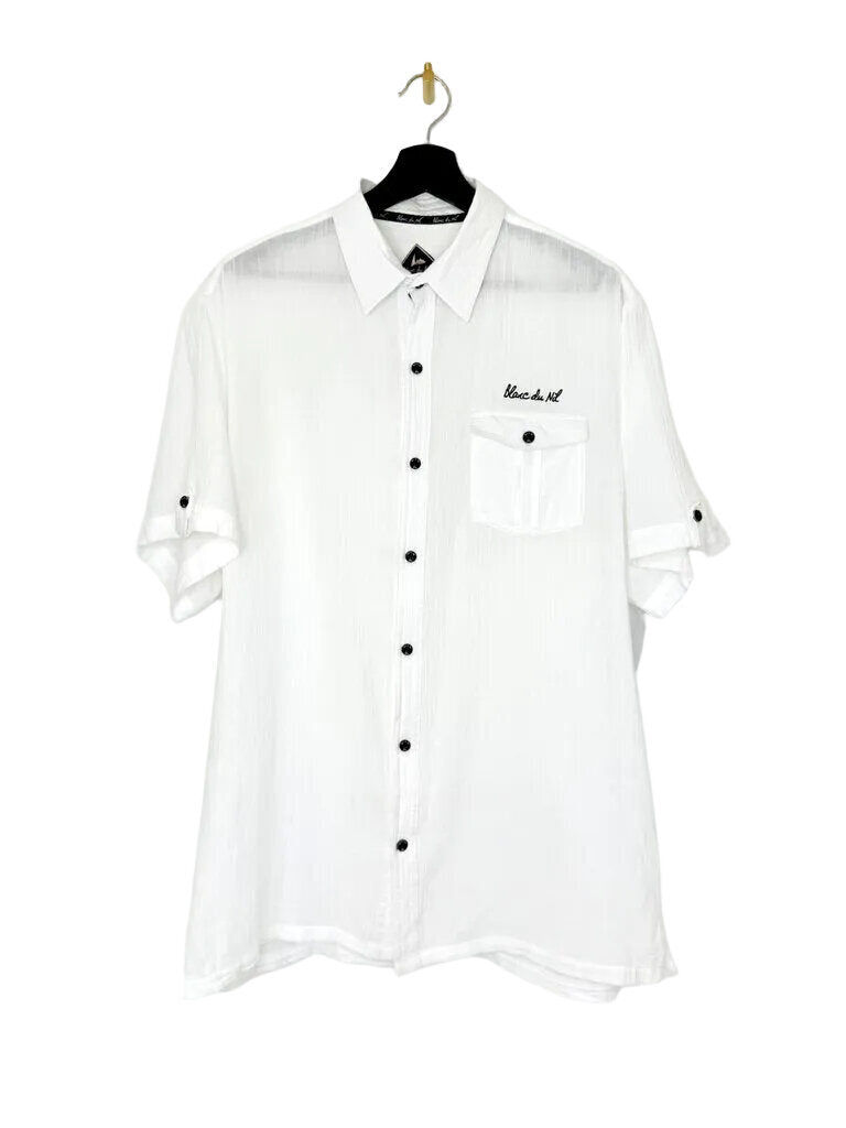 Blanc du Nil Classic White Short Sleeve Shirt