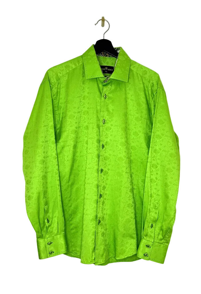 Bertigo Green Long Sleeve Shirt