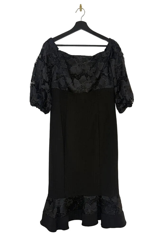 Black Floral Lace Dress
