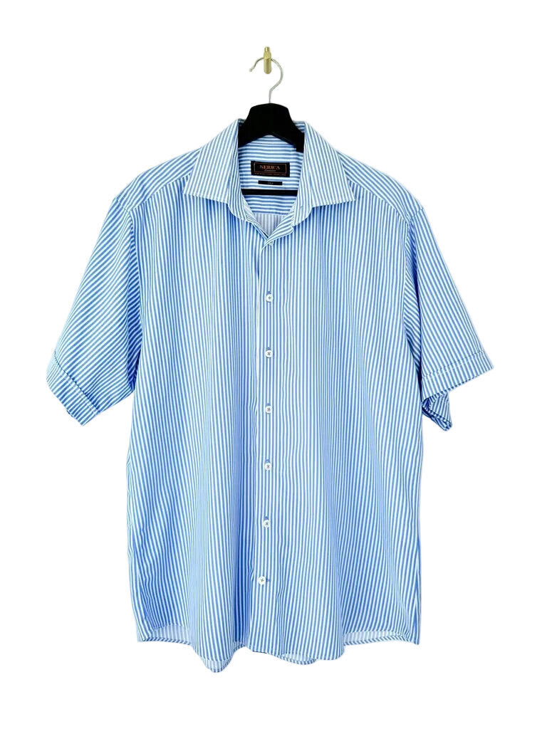 Serica Classics Blue Striped Shirt