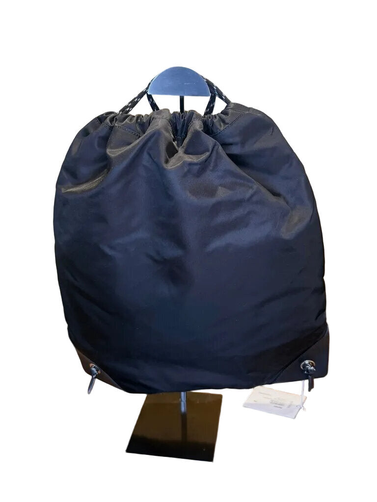 Versace Black Drawstring Backpack
