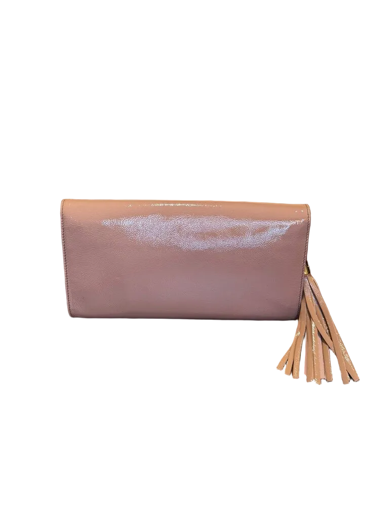 Gucci Pink Leather Wallet with Tassels
