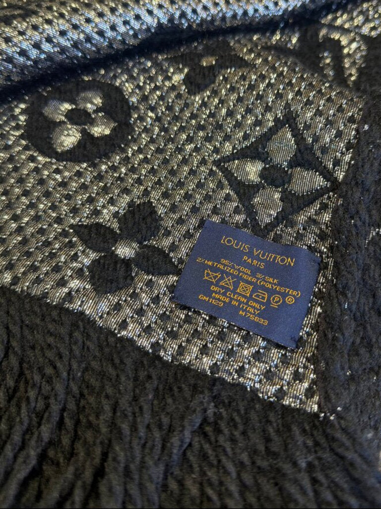Louis Vuitton Black Scarf