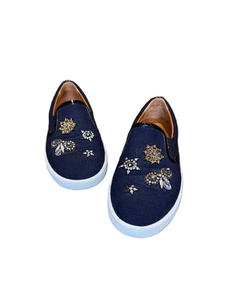 Jimmy Choo Navy Slip-On with Charms