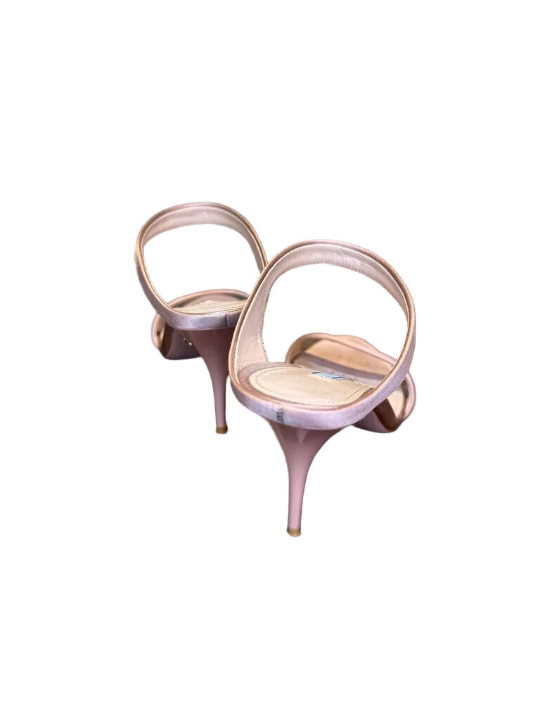 Prada Pink Satin Heels