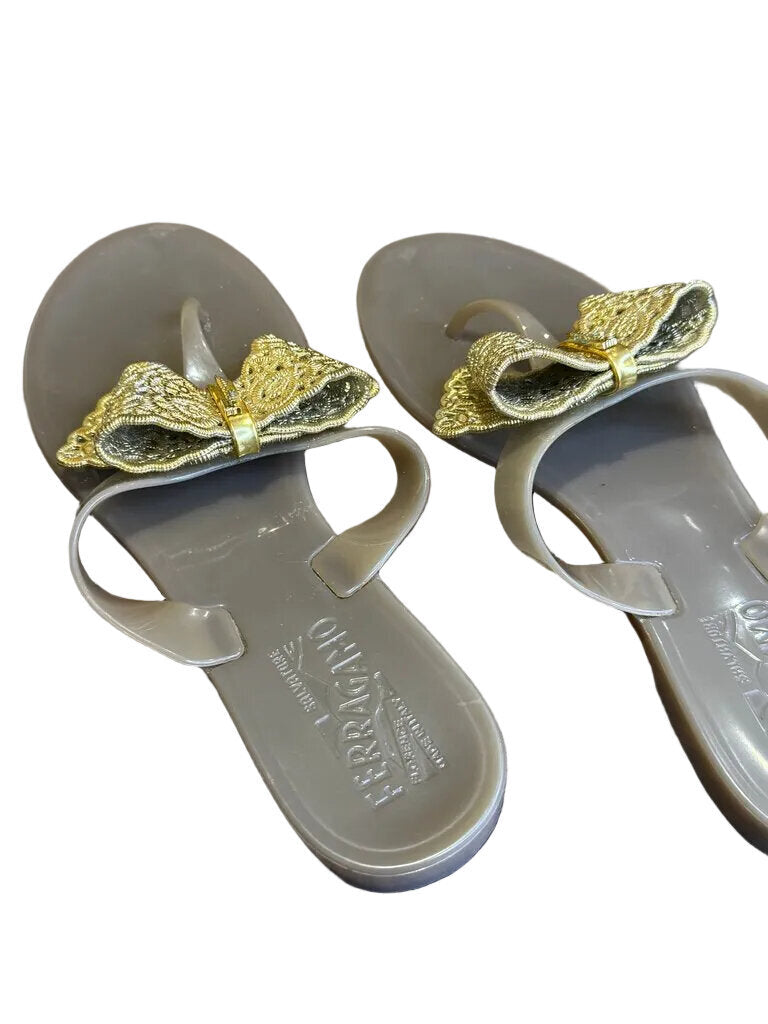 Salvatore Ferragamo Butterfly Flat Sandals