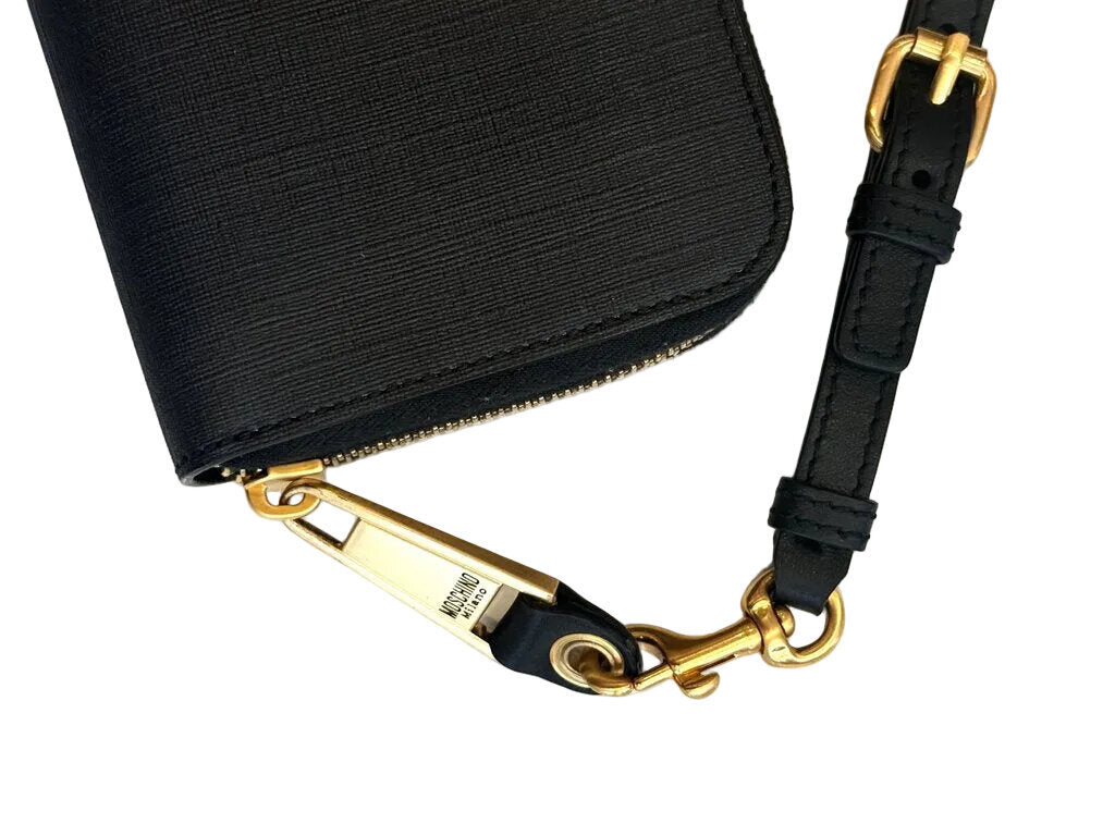 Moschino Black Bear Print Wallet