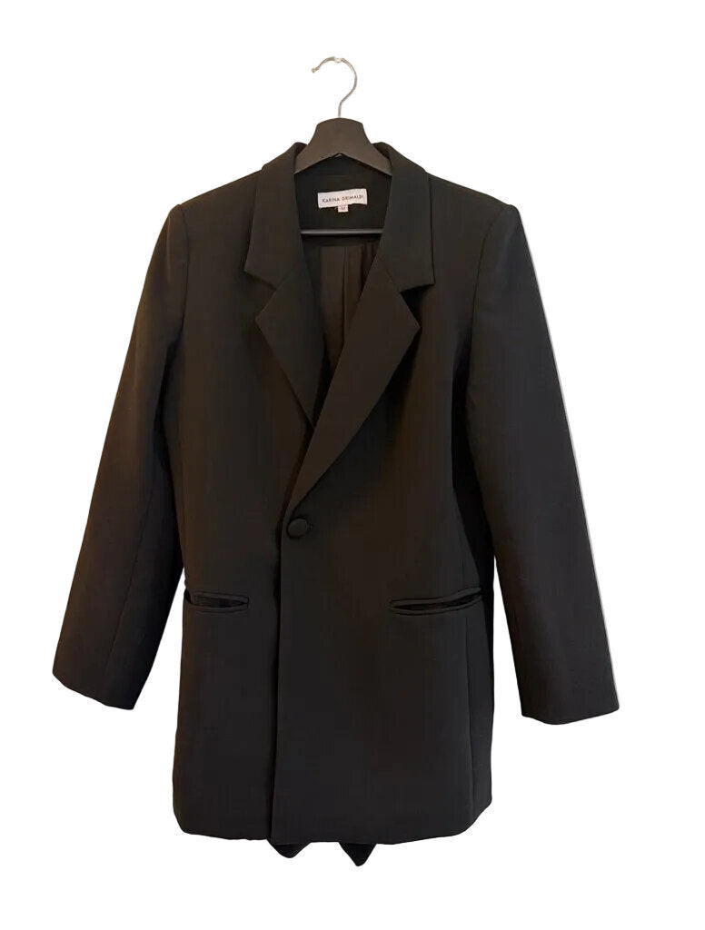 Karina Grimaldi Women's Black Romper Blazer