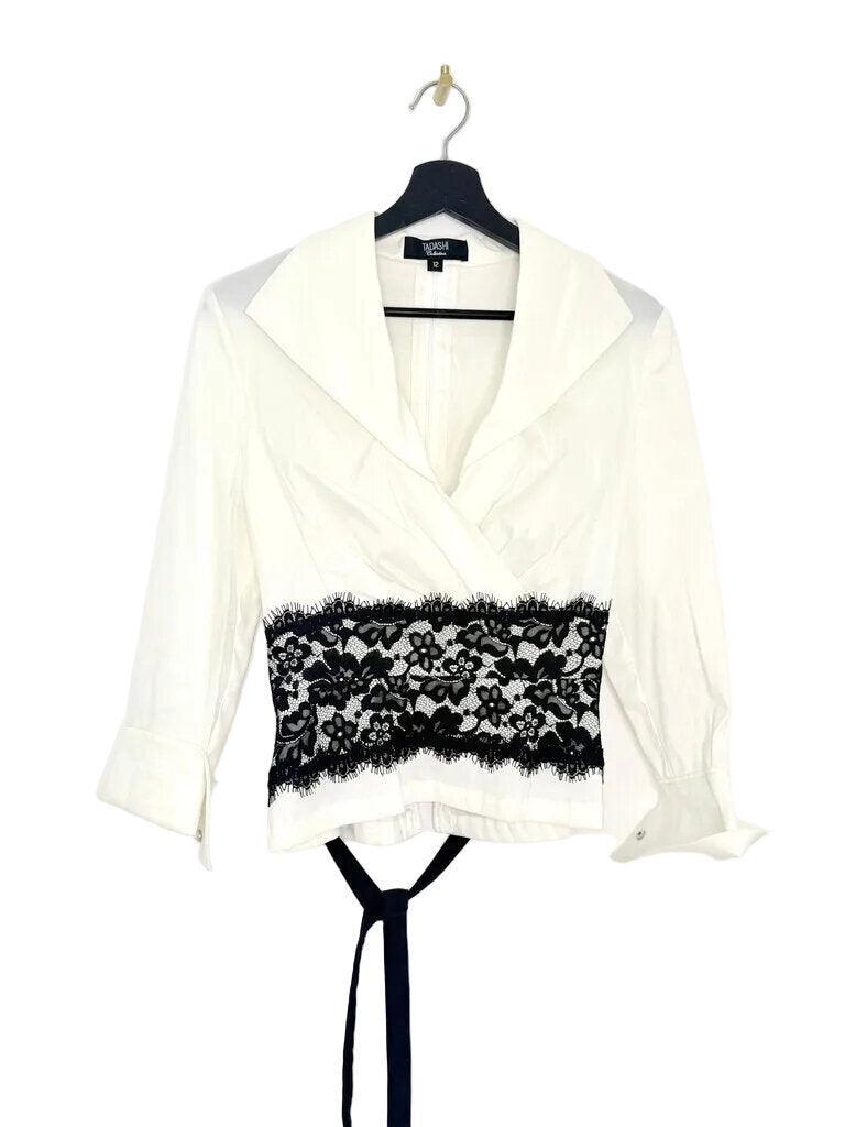 Tadashi Collection Women's Lace Detail Blouse