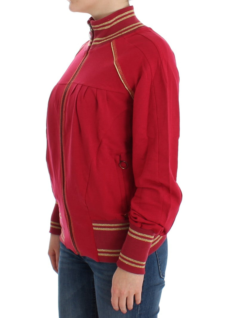 John Galliano Pink Mock Zip Cardigan Sweatshirt Sweater - PreLoved & Luxe