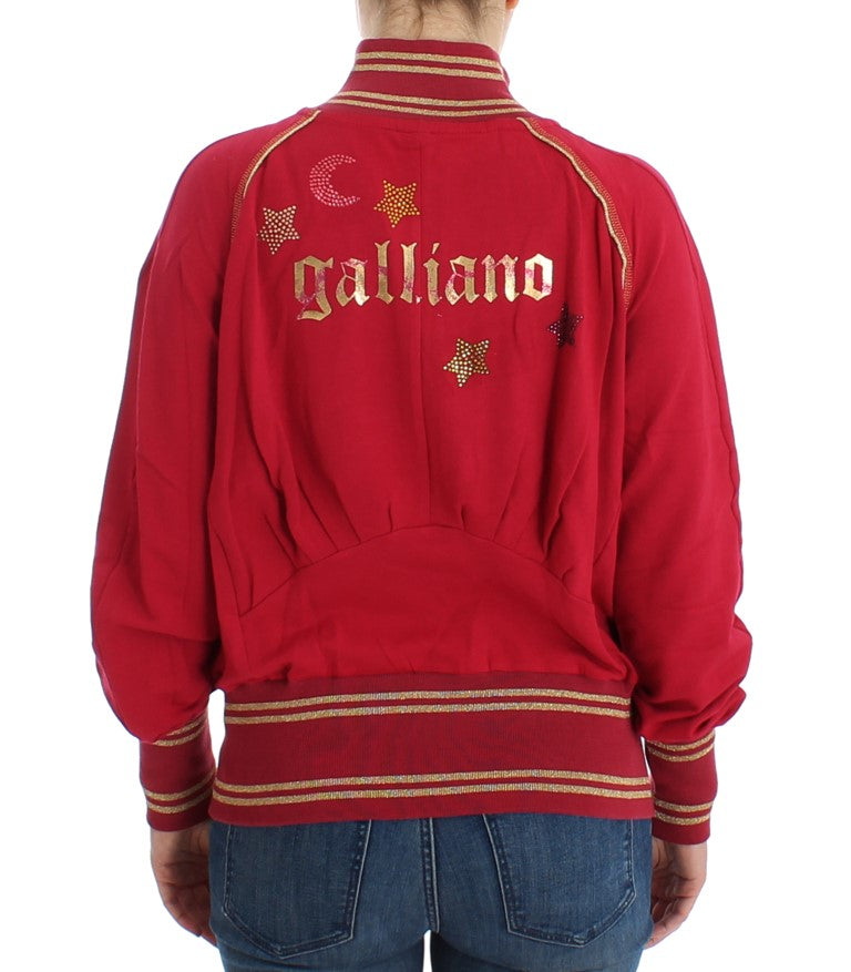 John Galliano Pink Mock Zip Cardigan Sweatshirt Sweater - PreLoved & Luxe