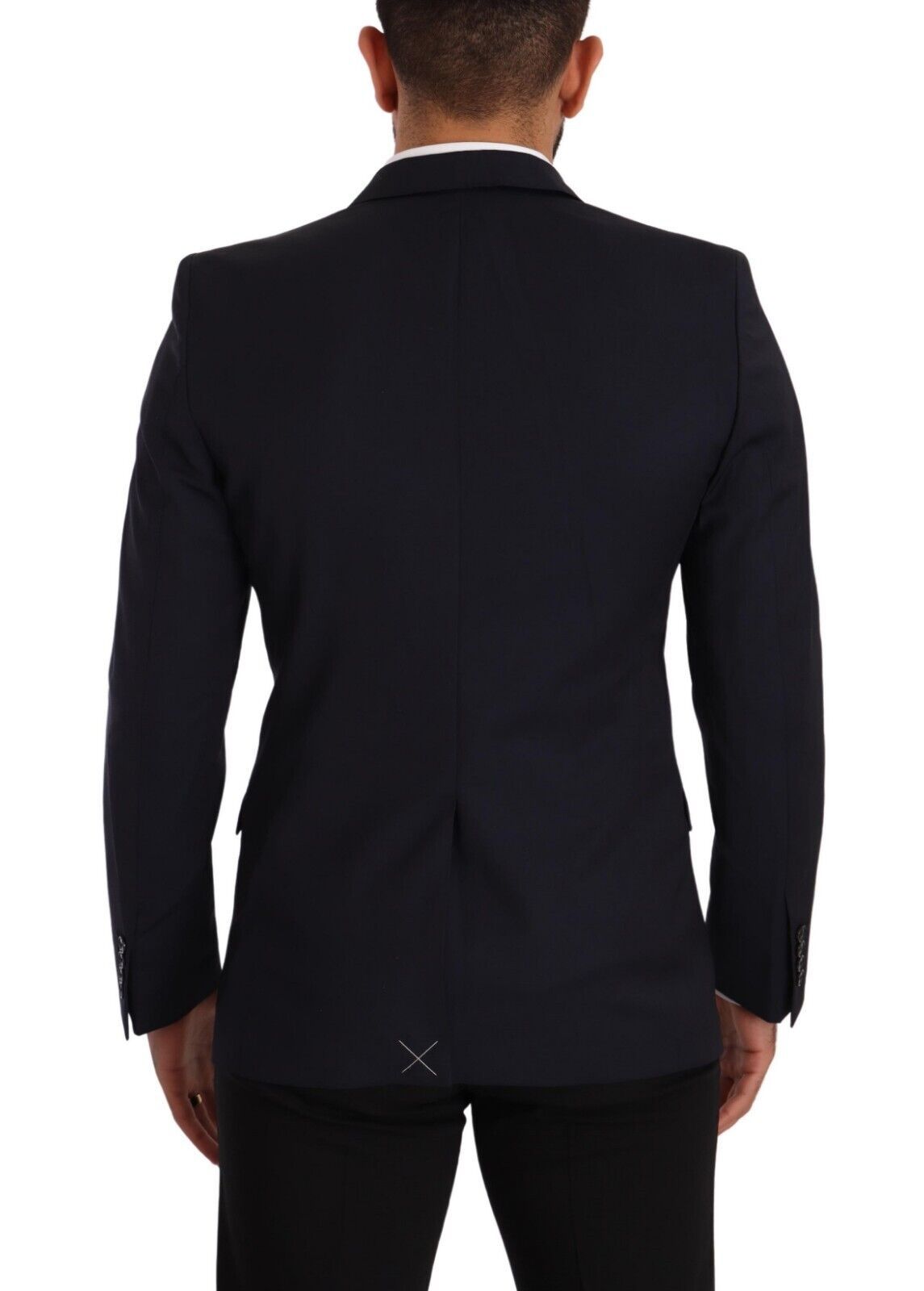 New Dolce & Gabbana Dark Blue Single Breasted Coat MARTINI Blazer