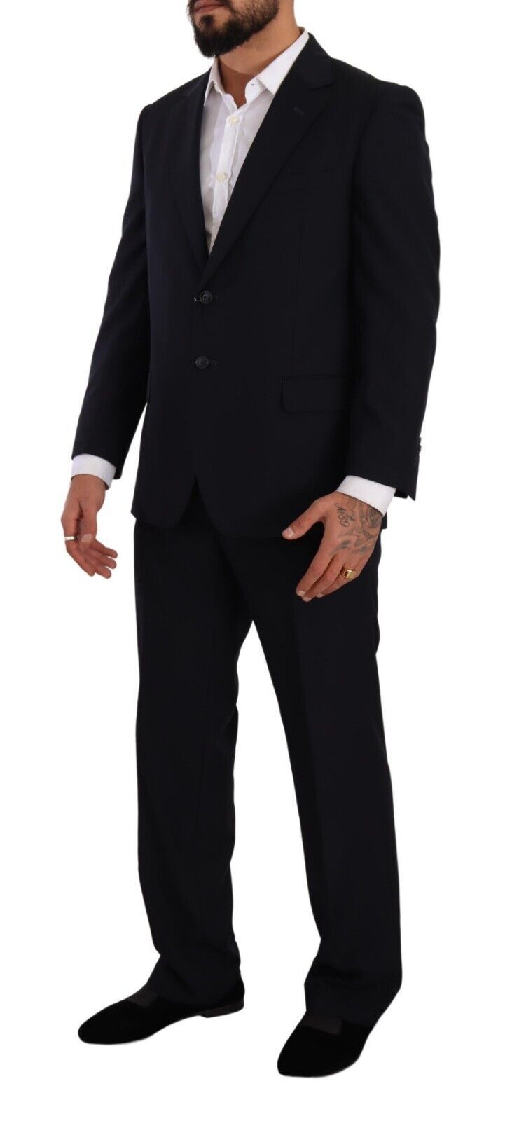 Domenico Tagliente Blue Single Breasted Formal Suit