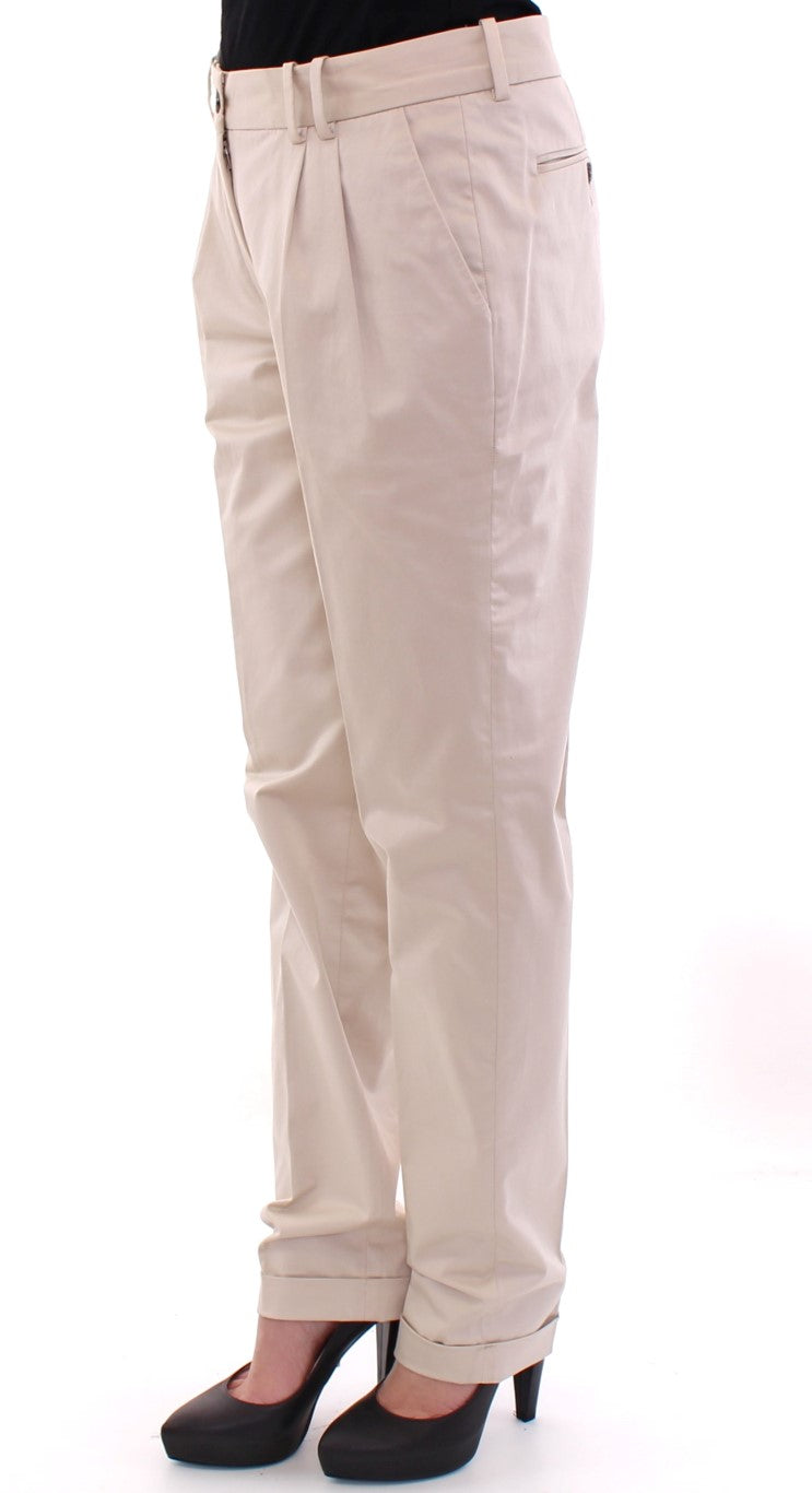 Dolce & Gabbana Beige Cotton Chinos Pants - PreLoved & Luxe