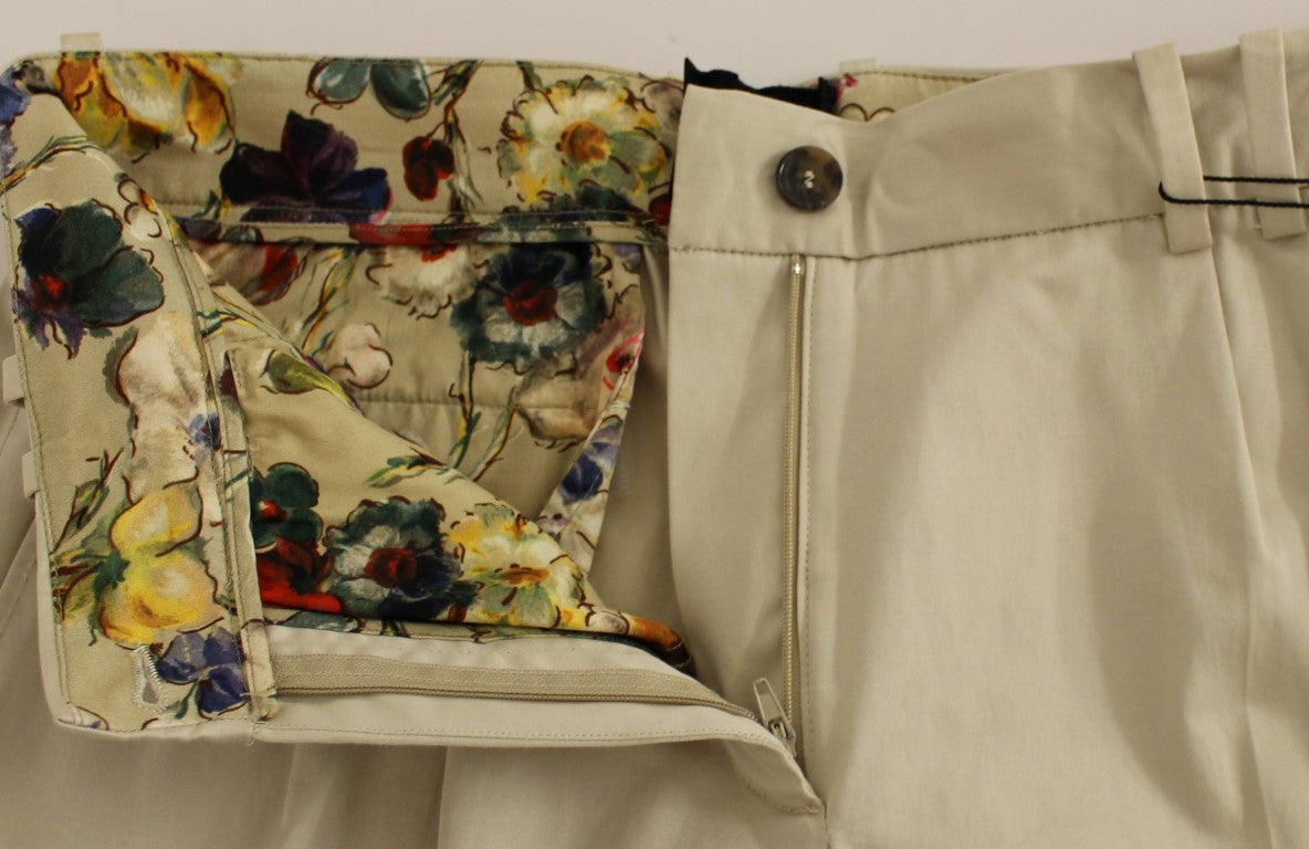 Dolce & Gabbana Beige Cotton Chinos Pants - PreLoved & Luxe