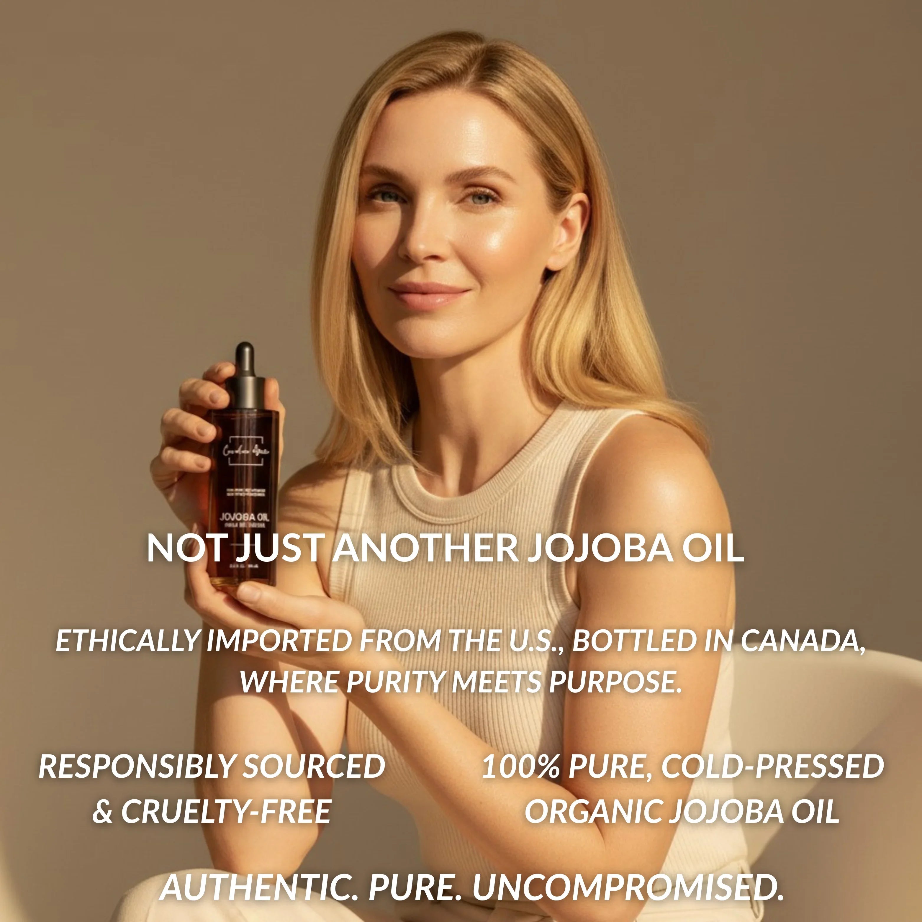Canadian Grace 100% Organic Jojoba Oil – For Sensitive, Reactive & Acne-Prone Skin + Dry-Feeling or Oily Scalp
