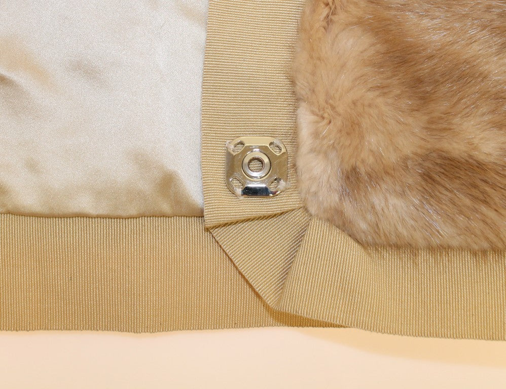 Dolce & Gabbana Beige MINK Fur Scarf Foulard Neck Wrap - PreLoved & Luxe