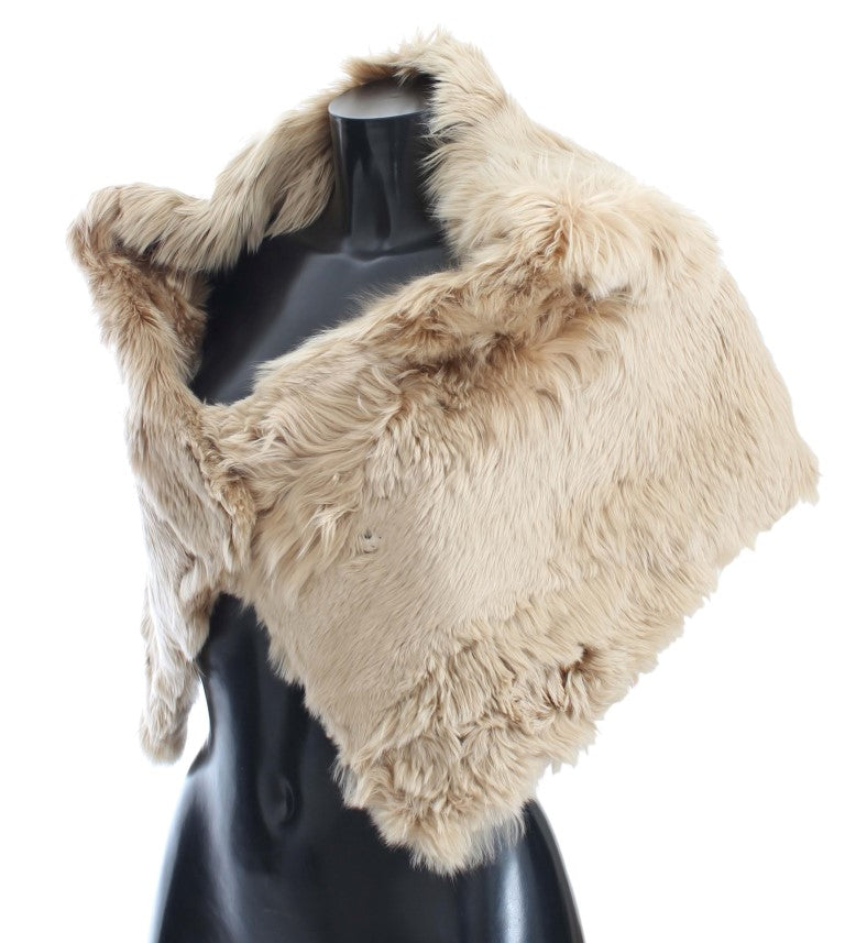 Dolce & Gabbana Beige Alpaca Collar Scarf - PreLoved & Luxe
