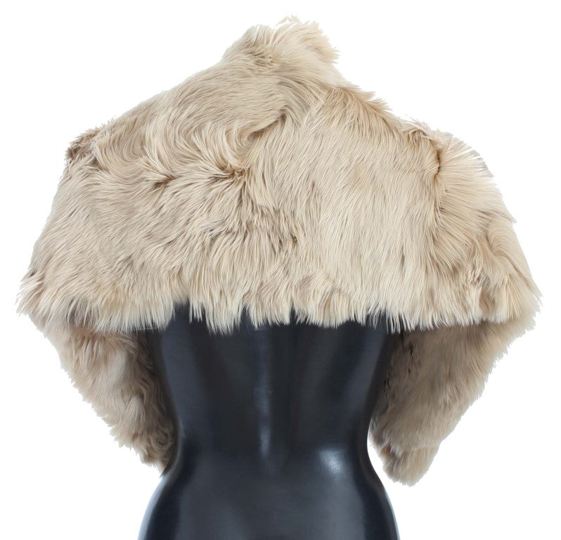 Dolce & Gabbana Beige Alpaca Collar Scarf - PreLoved & Luxe