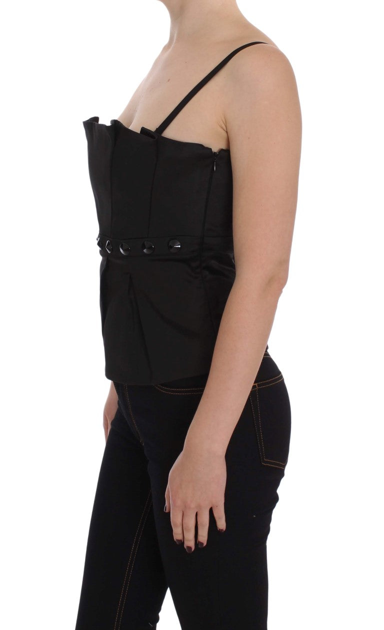 Exte Black Tank Party Evening Top Blouse