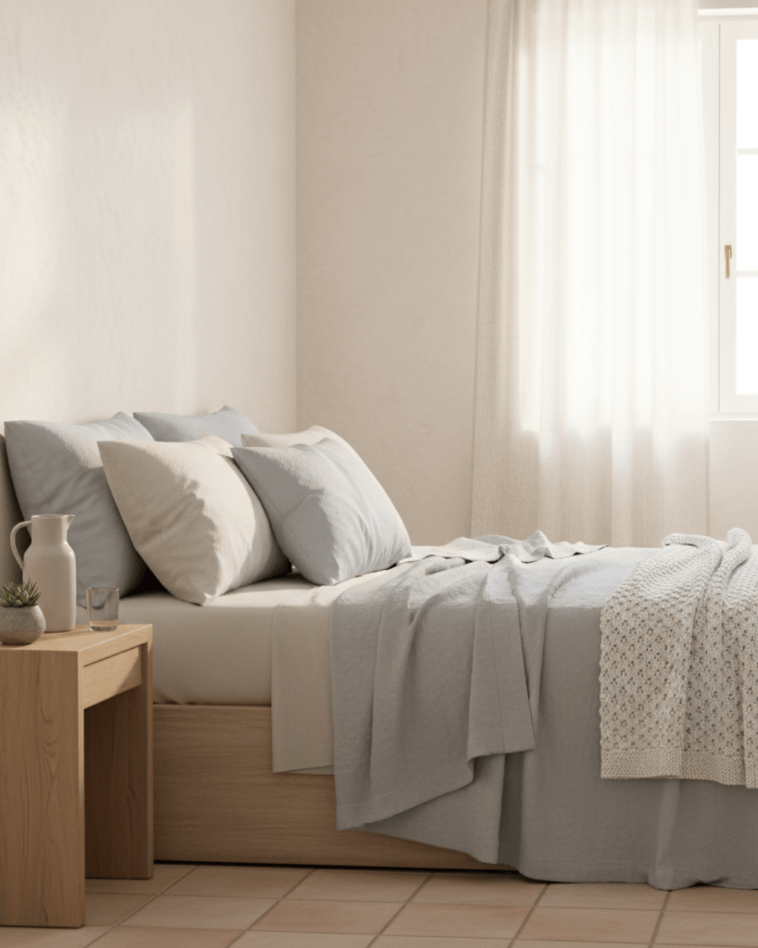 Refined Sateen Sheet Set – 100% Egyptian Cotton
