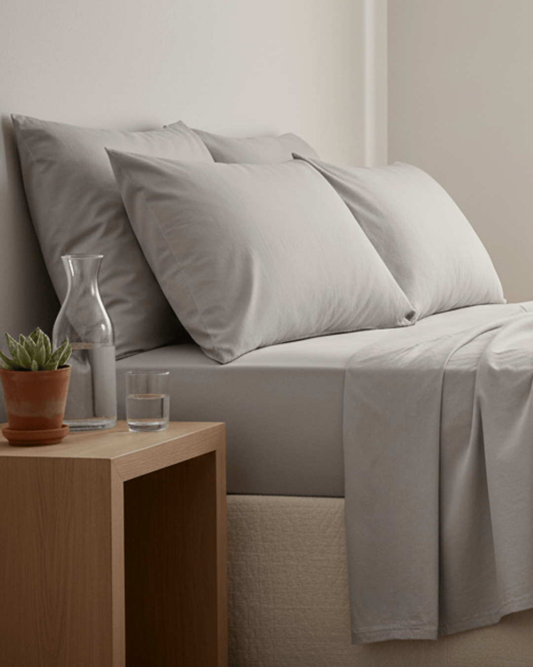Refined Sateen Sheet Set – 100% Egyptian Cotton