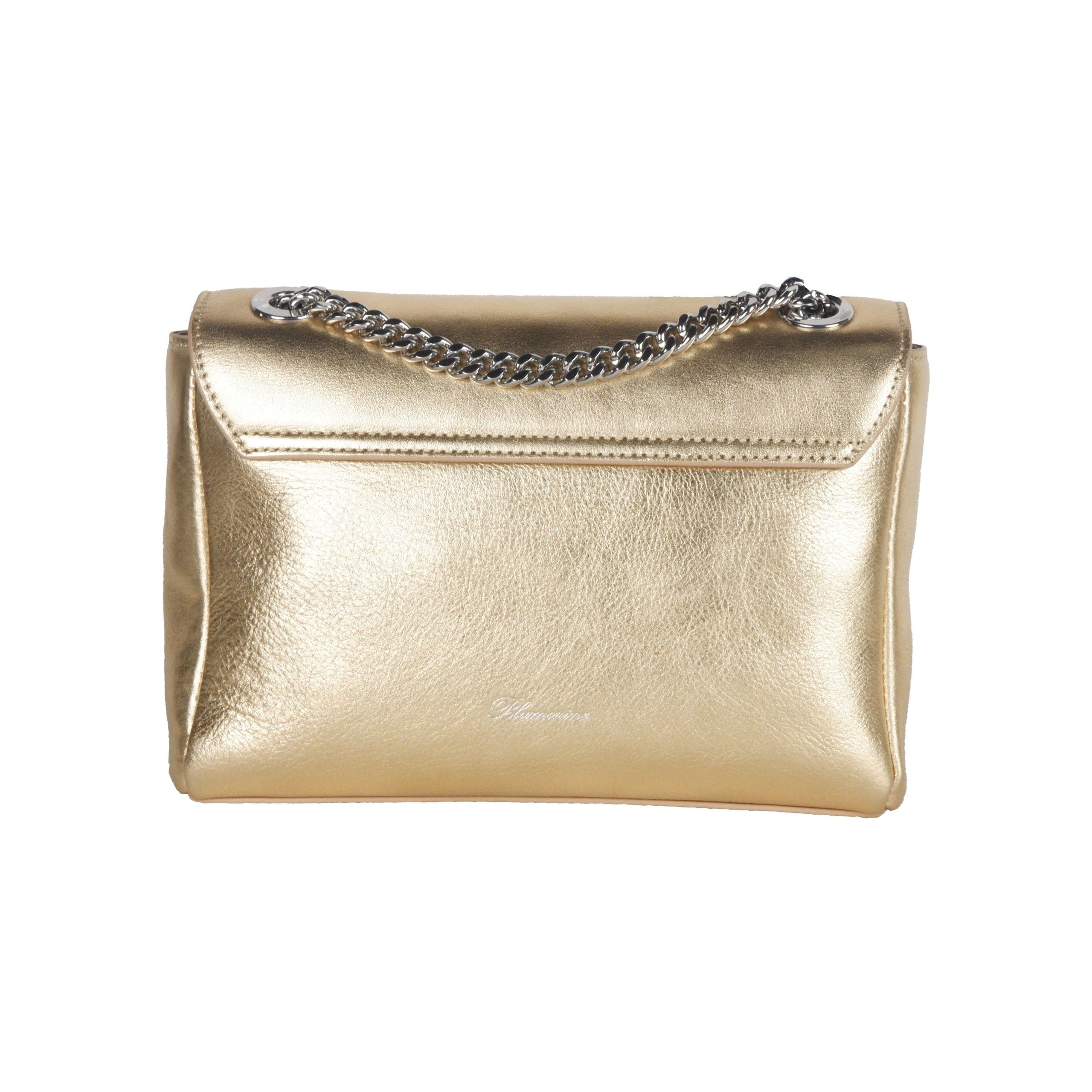 Pre-Owned Blumarine Gold Leather Shoulder Women Bag 100 Gold; Women's AB (Very Good — between Lightly Used and Used)