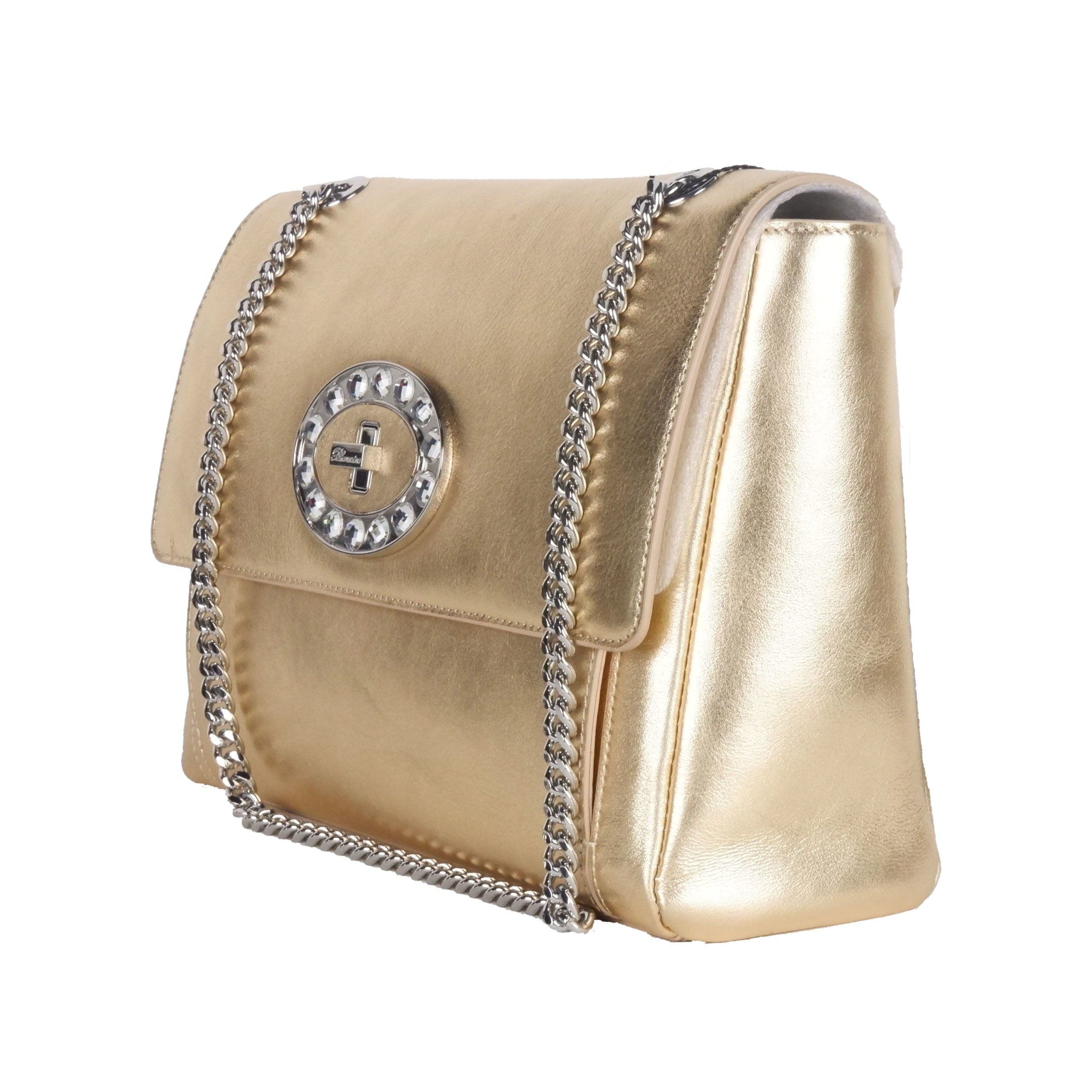 Pre-Owned Blumarine Gold Leather Shoulder Women Bag 100 Gold; Women's AB (Very Good — between Lightly Used and Used)