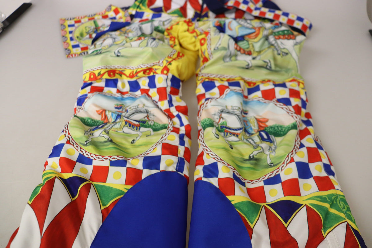 New Dolce & Gabbana Printed Snow Trouser Pants