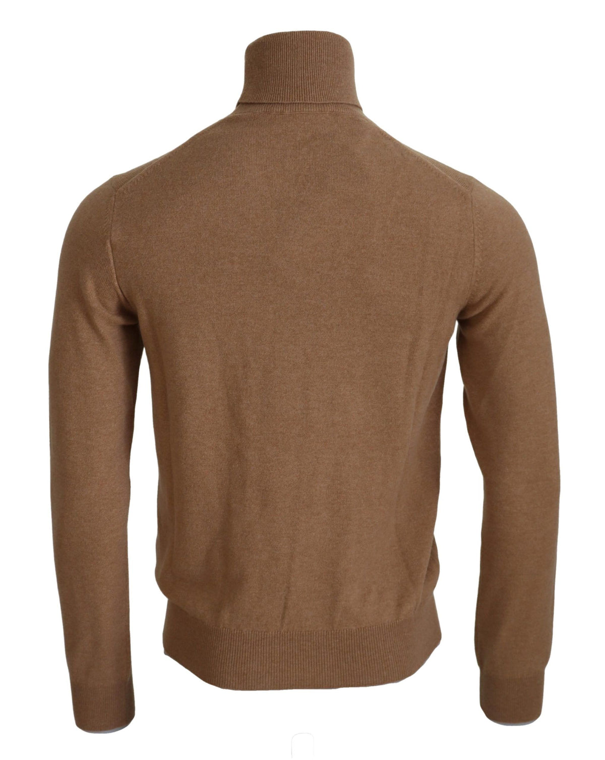 New Dolce & Gabbana Beige Cashmere Turtleneck Pullover Sweater
