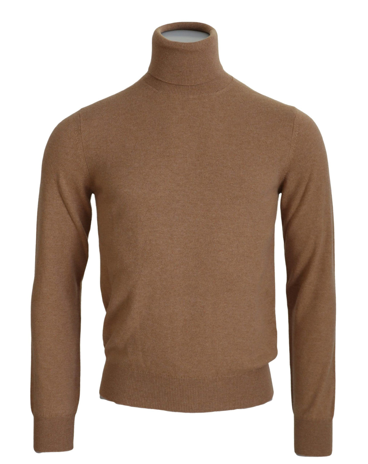 New Dolce & Gabbana Beige Cashmere Turtleneck Pullover Sweater