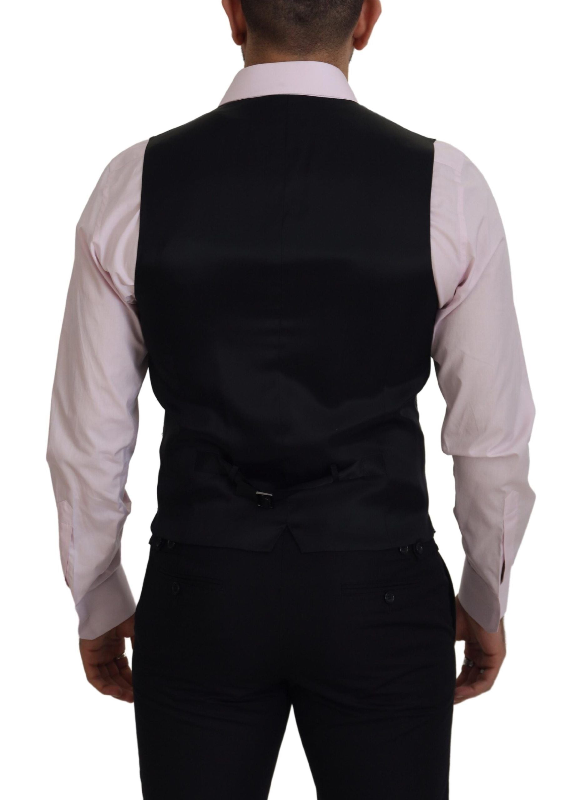 Dolce & Gabbana Multicolor Waistcoat Dress Formal Vest